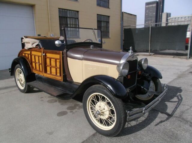 1928 ford model- a woodie roadster convertible (one of a kind)