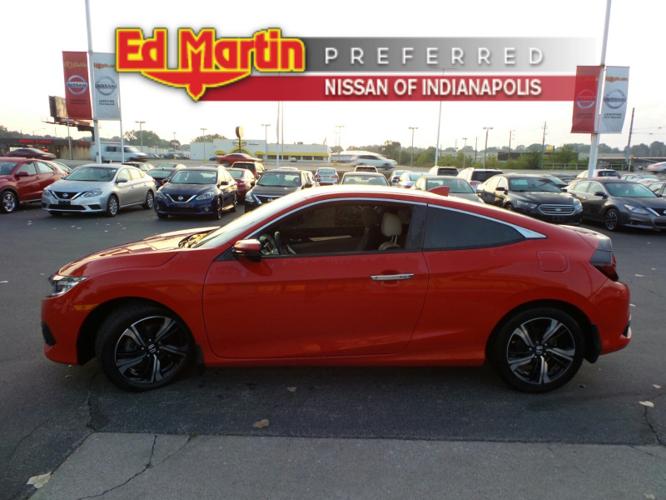 used 2016 honda civic touring coupe indianapolis, in 46219 for sale in indianapolis, indiana