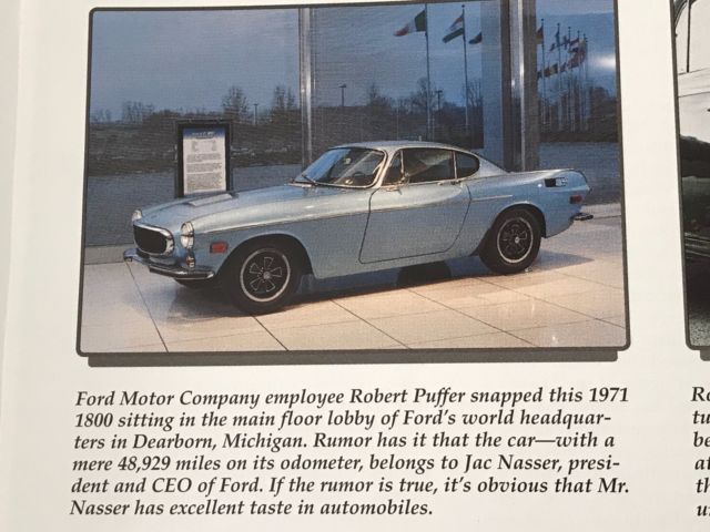 a very special volvo p1800e