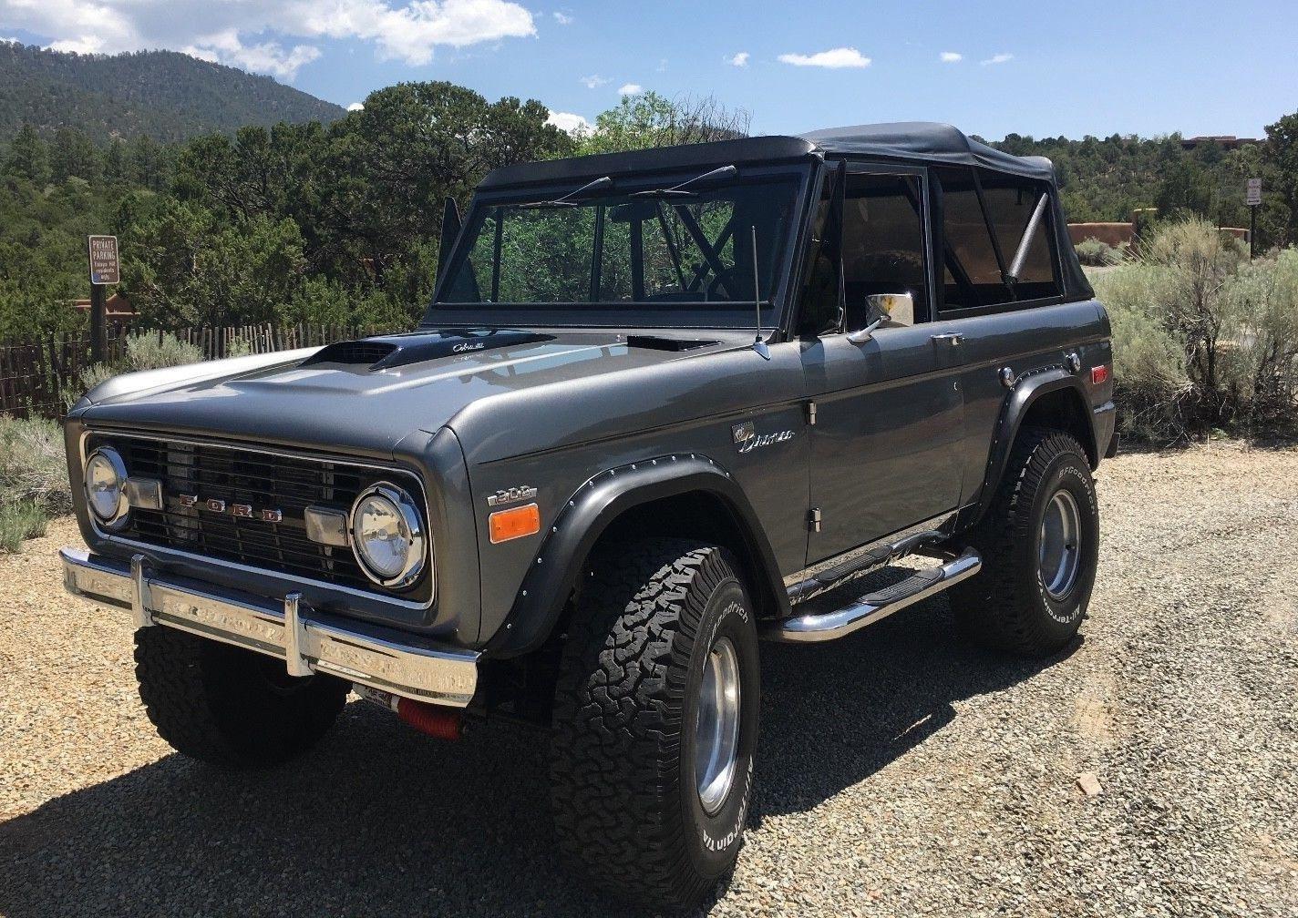 1973 ford bronco restored rebuilt ho 302 automatic gray