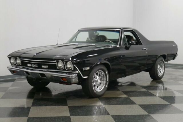 nice restored el camino with slick alligator interior
