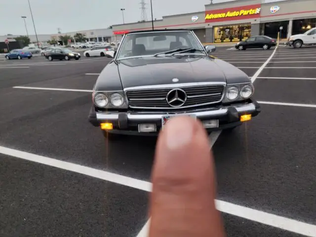 1988 mercedes-benz sl-class convertible black rwd automatic sl