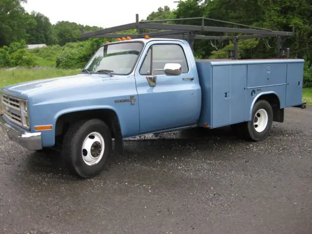 1986 chevy c-30 custom deluxe utility body truck only 19k miles garage find