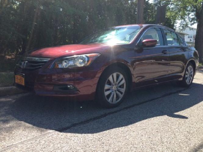 for sale 2011 honda accord ex-l sedan 4d - burgundy / beige in bethpage, ny