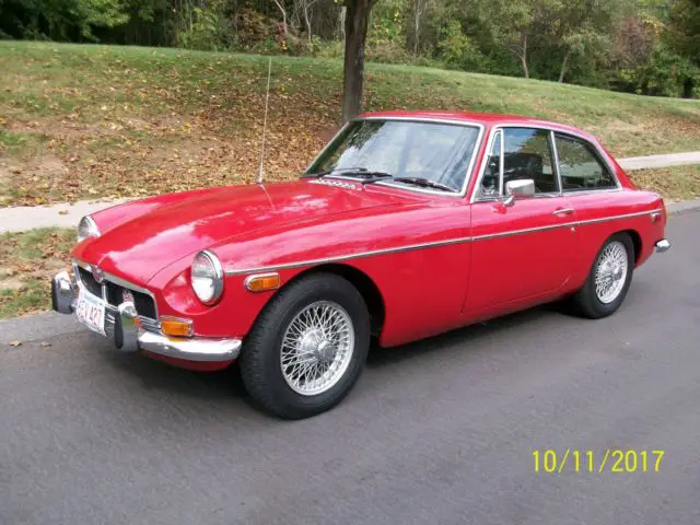 mgb mgb gt 1974 rust free with 57450 original miles excellent condition