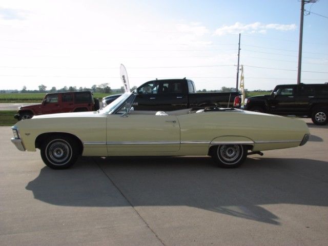 1967 chevrolet impala convertible 82500 miles butternut yellow 283 automatic