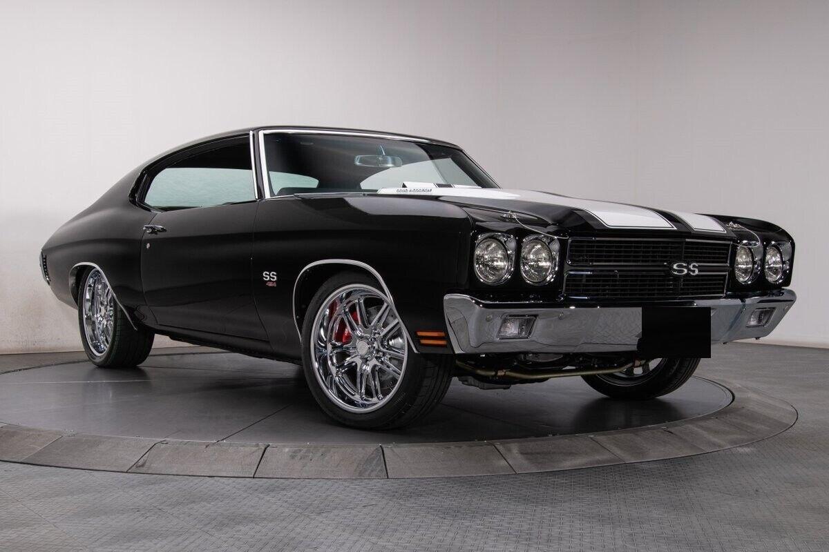 1970 chevrolet chevelle tuxedo black hardtop ls3 v8 fresh restomod