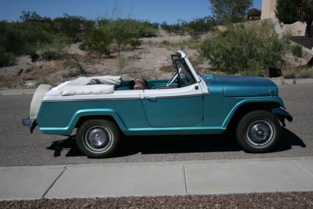 a classic 1968 kaiser jeepster commando, v6, automatic, 4wd, convertible