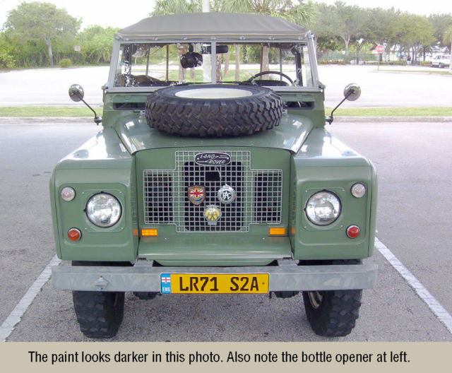 1971 nada land rover series 2a 88 wheelbase soft-top