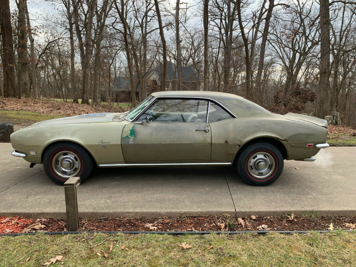 1968 camaro ss396 rs survivor rust free #'s matching deluxe interior california
