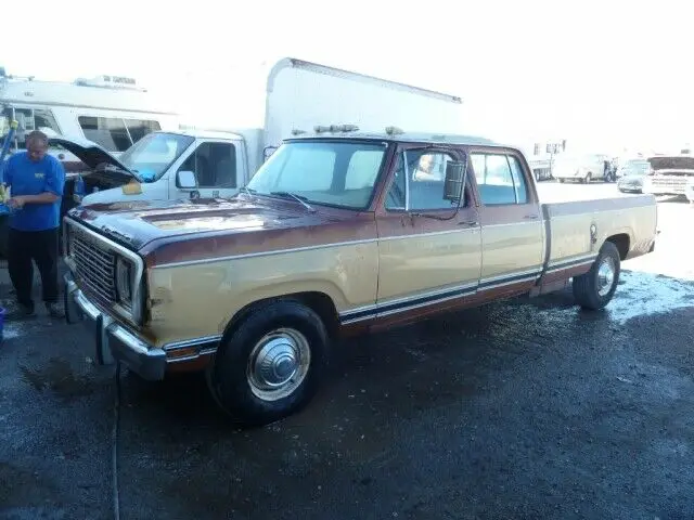 1977 dodge crew cab 440 v8 auto p/steer air cond california truck totally orig !