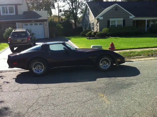 1980 chevy corvette l82 new jersey 35k very clean vette burgundy wow
