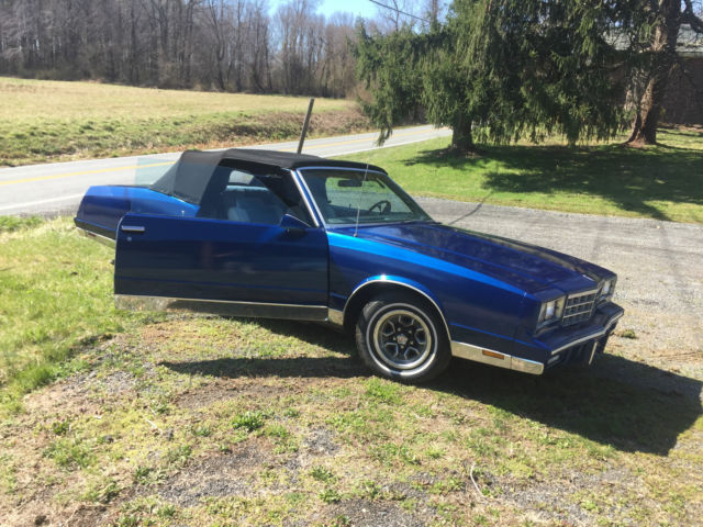 1983 chevrolet monte carlo convertible, chevelle, camaro, nova, chevy