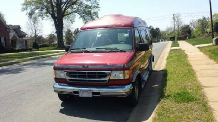 2002 ford hi-top conversion van tv ice cold a/c in charlotte, nc