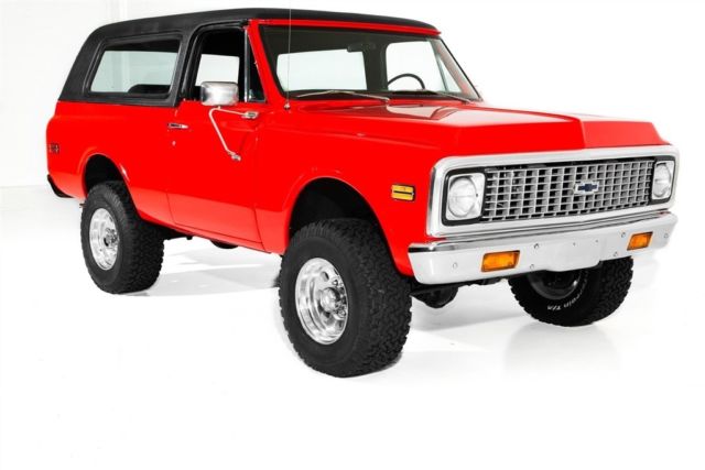 1972 chevrolet blazer red k5 4x4,4-speed a/c suv