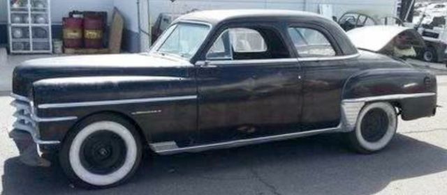 1950 chrysler windser 2 door , great street rod g body project, have new fender