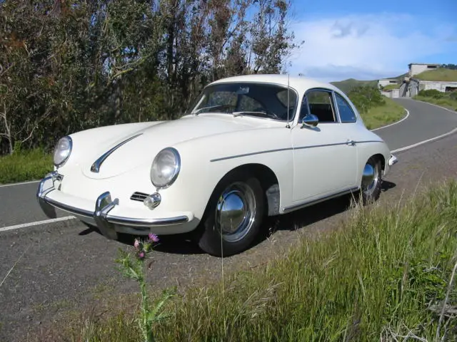 1961 porsche 356b t5 coupe 912 90hp engine ivory w black interior 356 b driver