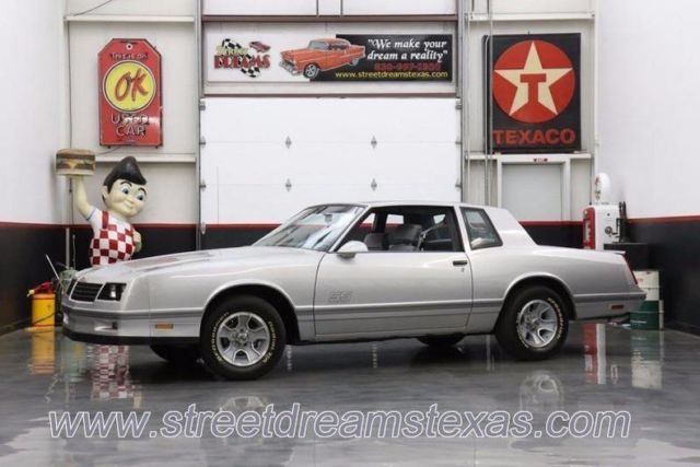 1987 chevrolet monte carlo 1 silver coupe 5.0l v8 automatic 4-speed