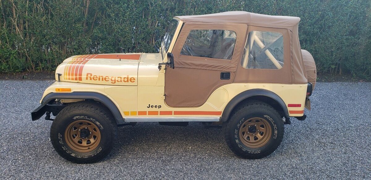 1979 jeep cj-5 suv brown 4wd manual renegade