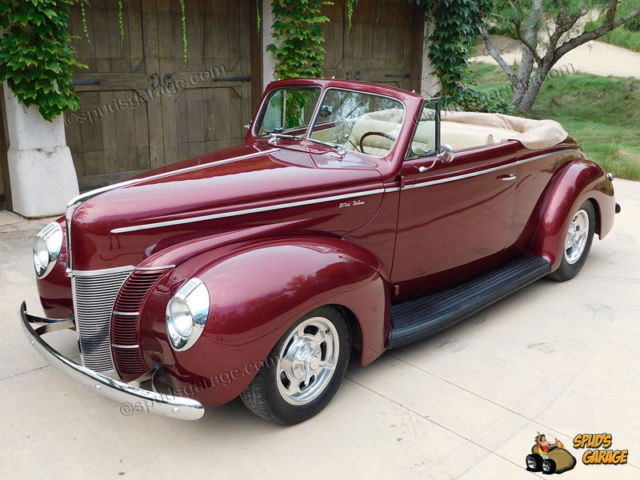 1940 ford deluxe convertible resto-rod 350 tpi 700r4 mustang ii ifs all steel