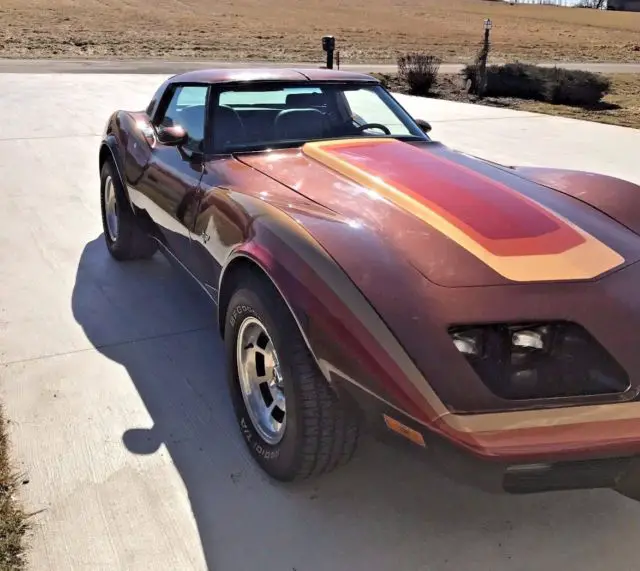 1978 chevrolet corvette silver anniversary edition, v8, automatic transmission