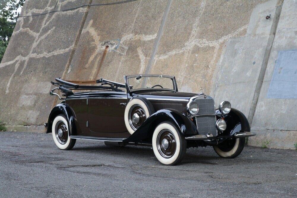1937 mercedes benz 230b rare cabriolet black over tan