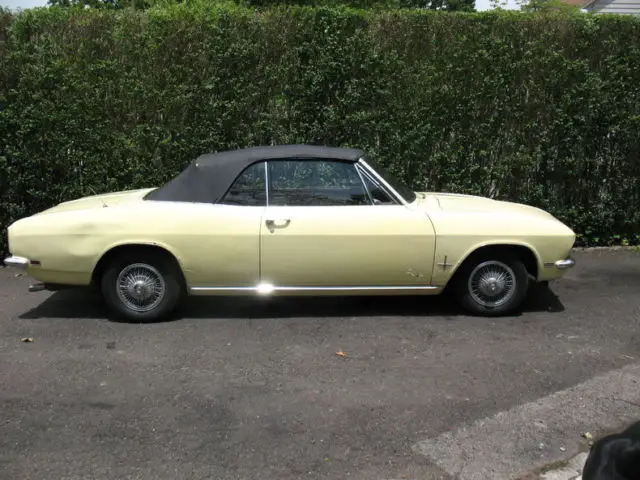 1968 yellow convertible monza project great value great car rare