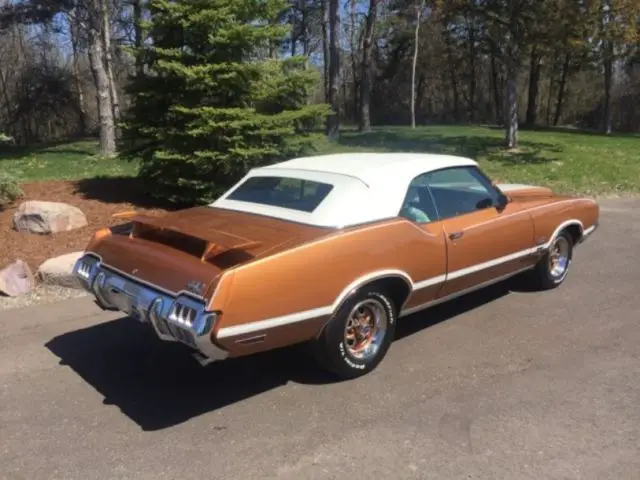 1972 oldsmobile cutlass 442 convertible - numbers matching - body off restored