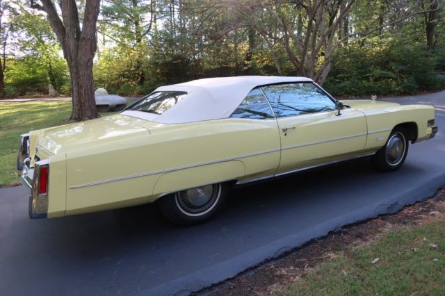 1974 cadillac eldorado convertible with 43,289 miles and actual mileage title