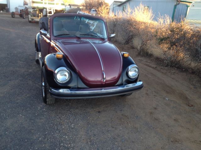 1974 vw beetle convertible rust free az classic low miles ! no reserve!