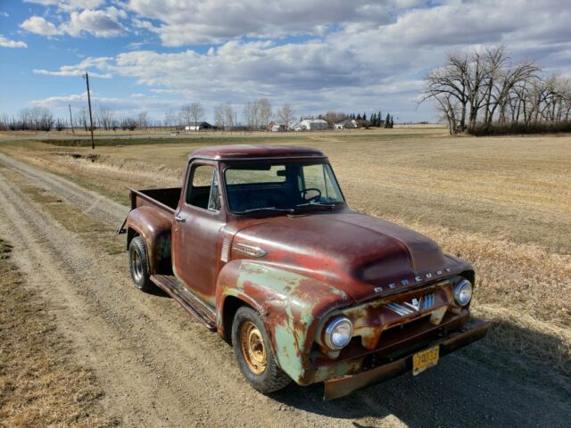 1954 mercury m100 ford f100 deluxe v8 barn find patina farm truck no reserve