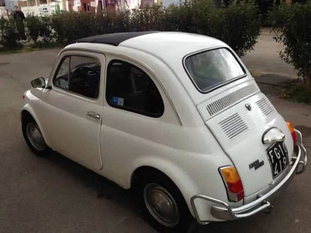 1970 fiat 500 110f model l luxury white