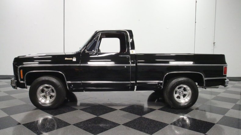 classic vintage chrome chevy c10 350 v8 auto transmission black