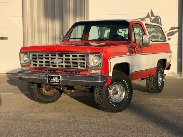 1976 chevrolet blazer 84555 miles red suv 350ci v8 5.7 liter 3 speed automati