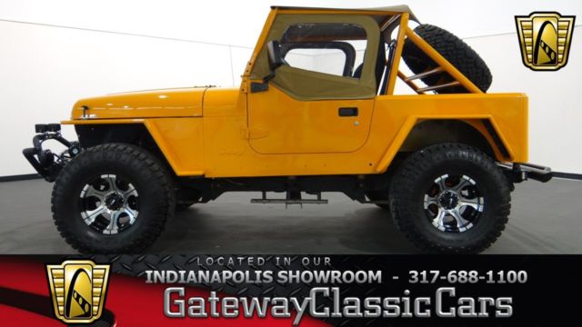 1990 jeep wrangler yj 418 miles orange 2 door suv 4.2l inline 6 cylinder 5-speed