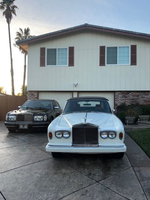 1974 rolls-royce corniche convertible white rwd automatic