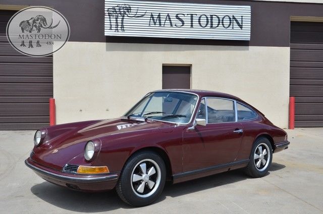 1968 burgundy 911l 911s karmannn coupe 911