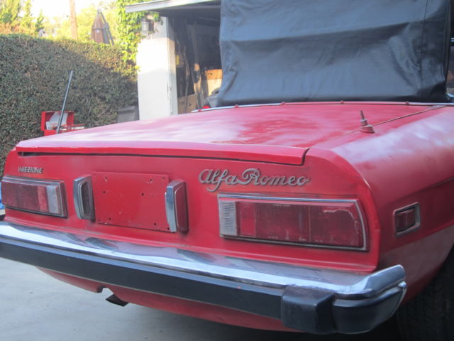 alfa romeo spider veloce built october 1974 milan convertible 2-door 2.0l