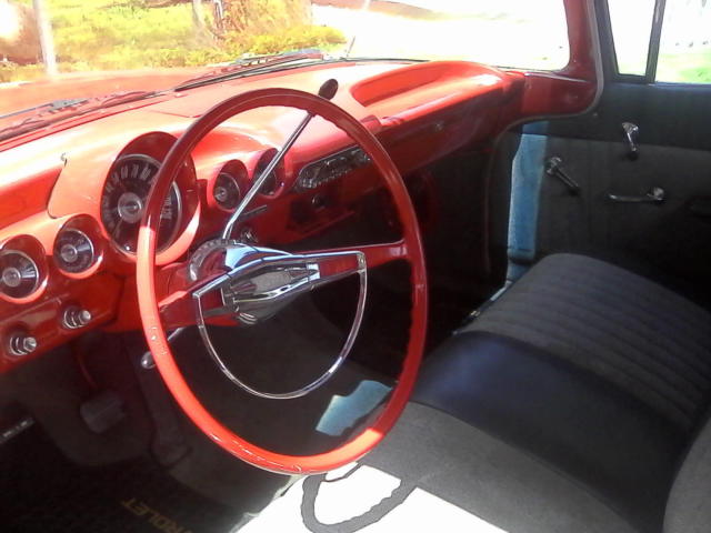 red,good condition, chevy, 1960, hot rod, 327
