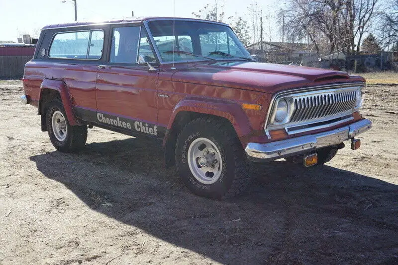 rare 1977 jeep cherokee sj chief, s edition, 4x4, 360 v8