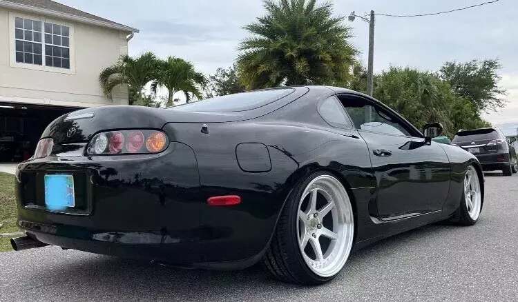 1993 toyota supra sportscar black sport roof