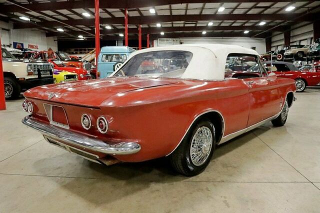 1964 chevrolet corvair monza spyder 72188 miles red convertible turbocharged 6-c