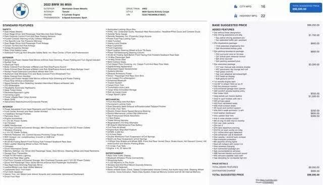 2022 bmw x6 m50i sport utility 4d in barrett parkway, georgia
