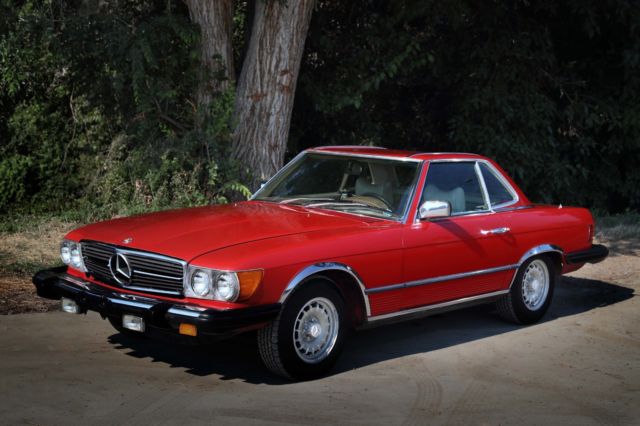 1978 mercedes-benz sl-class 450sl 81,630 miles red original!