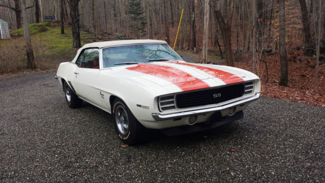 1969 chevrolet camaro pace car rs/ss convertible 350ci/300hp