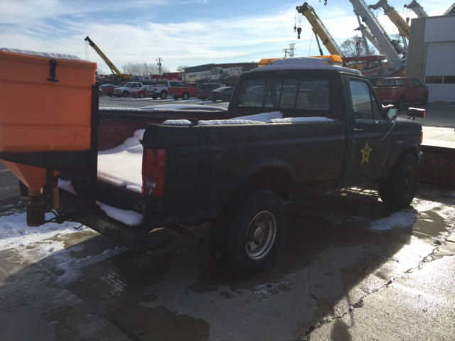 1990 ford f-250 diesel 4x4 8' unimount snow plow