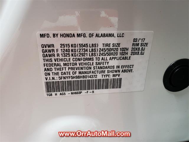 2017 honda pilot touring touring 4dr suv for sale in russellville, arkansas