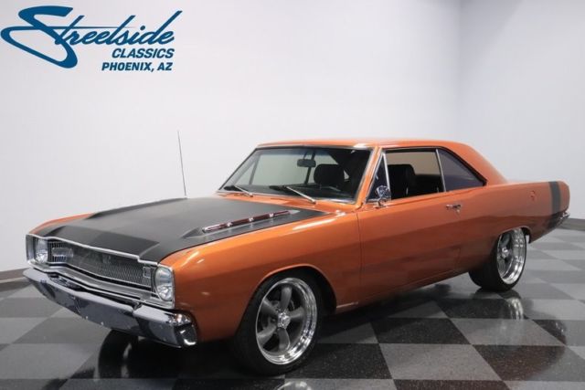 1967 dodge dart restomod 35432 miles burnt orange metallic hardtop 408 v8 4 spee