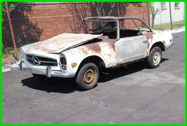 1968 mercedes 280sl two tops for restoration or parts