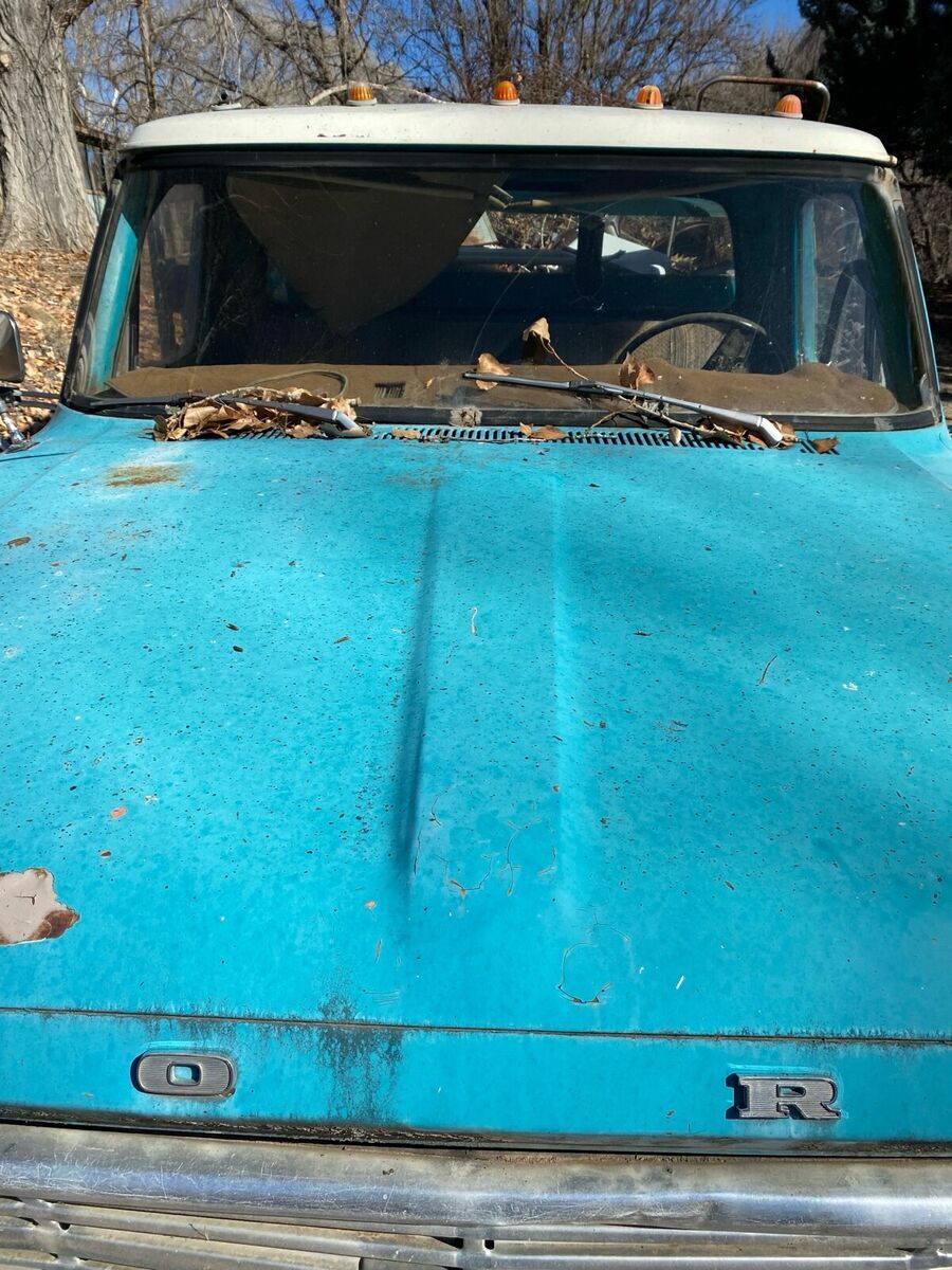 1971 ford f350 pickup blue rwd manual